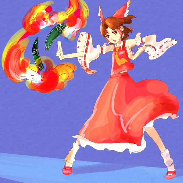 悪霊と化した動物霊と戦う巫女の鑑 Bnkrg 開かずトビラ さんのイラスト ニコニコ静画 イラスト
