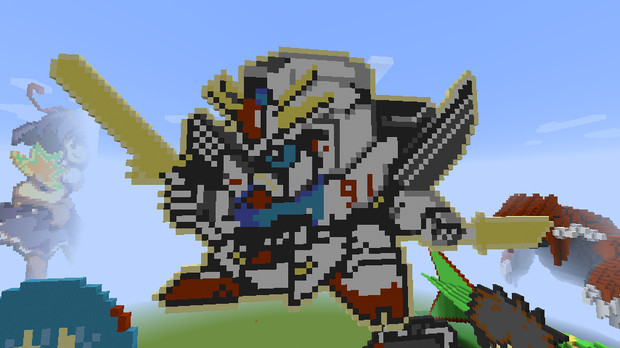 Minecraft ガンダム ドット絵 ヒツジ さんのイラスト ニコニコ静画 イラスト