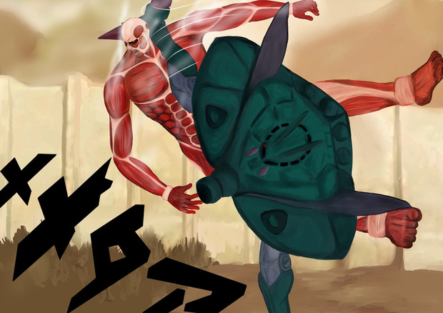 超大型巨人 緑 格闘術の概念があるようにも感じた 洗 さんのイラスト ニコニコ静画 イラスト