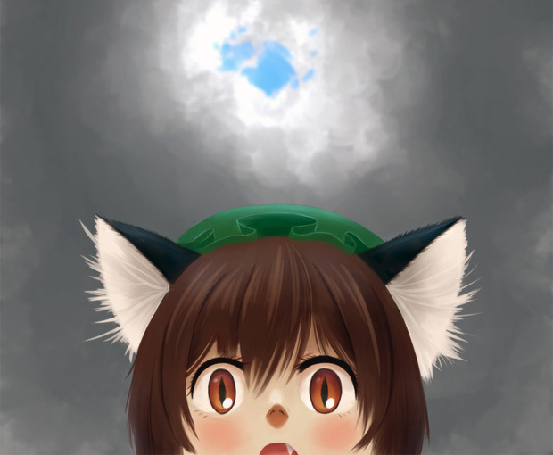 覗きこむ少女 どろきち さんのイラスト ニコニコ静画 イラスト
