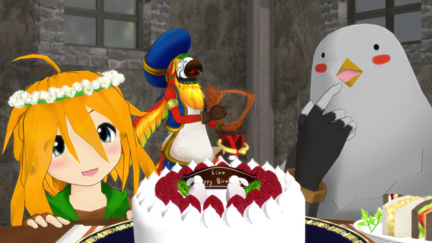 Mmd リノちゃんのお誕生日会 うさな さんのイラスト ニコニコ静画 イラスト