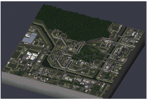 【Simcity4】RHWと日本っぽい田舎風景