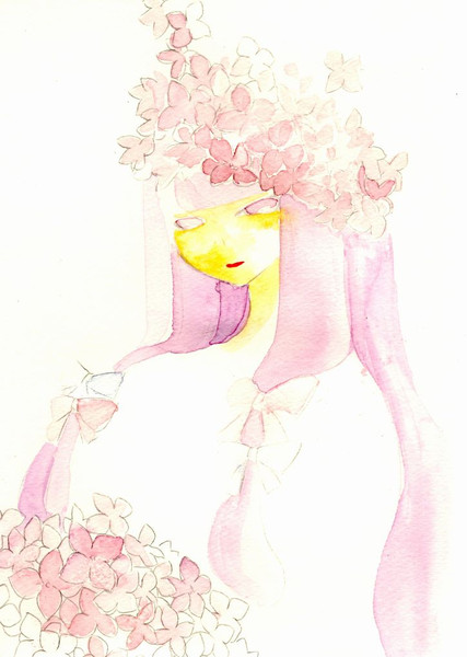 紫陽花の影を踏む ニコニコ静画 イラスト