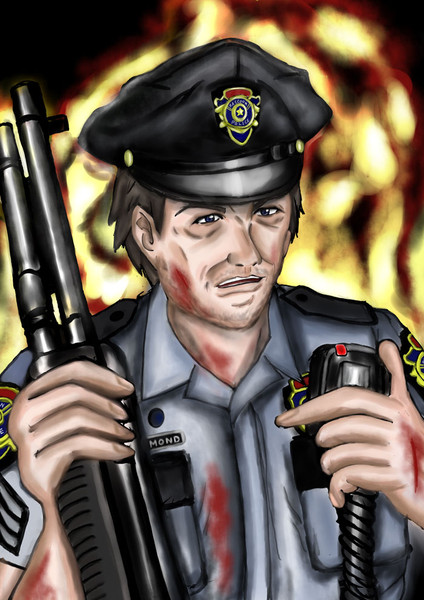 レイモンド兄貴はラクーン警察署員の鑑 となりのマッキンタイア さんのイラスト ニコニコ静画 イラスト