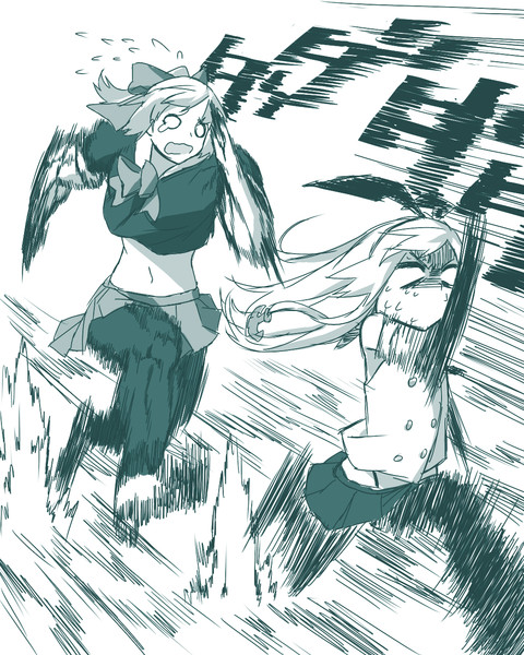 メガマッチョ夕張と島風 Blew Andwhite さんのイラスト ニコニコ静画 イラスト