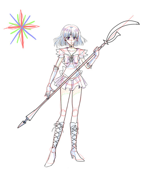下書きセーラーサターン ニコニコ静画 イラスト