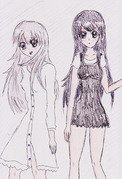 黒羽寧子と藤崎真子 ねこちゃん さんのイラスト ニコニコ静画 イラスト