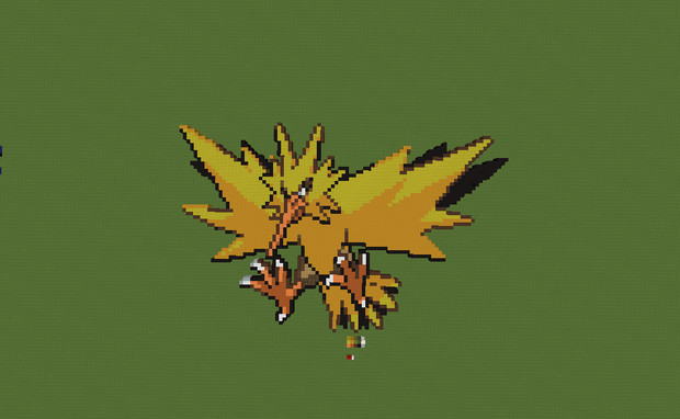 マイクラポケモンドット絵59 サンダー Alicia さんのイラスト ニコニコ静画 イラスト