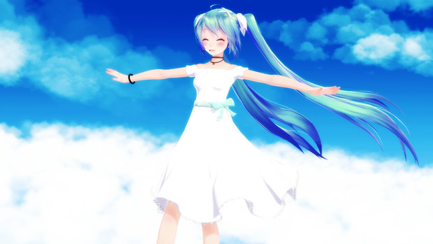 雲の上のミクさん コンタ さんのイラスト ニコニコ静画 イラスト