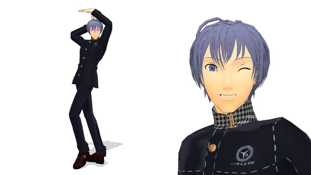 Mmdペルソナ 一条康モデル 配布 シメハム さんのイラスト ニコニコ静画 イラスト