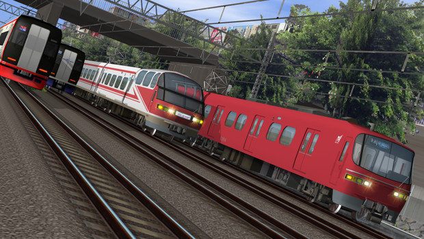 【RailSim】名鉄の複々線区間