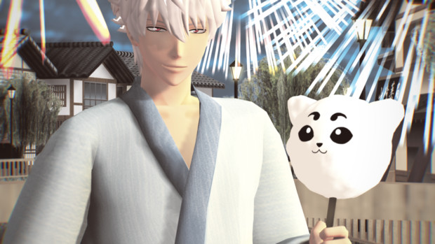 Mmd銀魂 定春のわたがし アクセサリ配布 羊毛民 さんのイラスト ニコニコ静画 イラスト