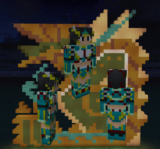 Minecraft Mh ジンオウ装備 Human Female版 精霊ピック さんのイラスト ニコニコ静画 イラスト