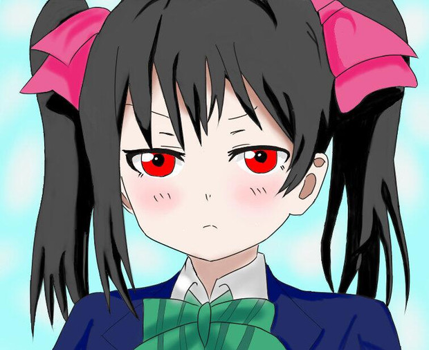 ラブライブ ムッとしたにこにー ニコニコ静画 イラスト