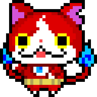 妖怪ウォッチのジバニャンをドット絵で描いてみた マイラ さんのイラスト ニコニコ静画 イラスト