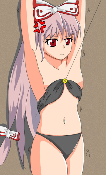 藤原妹紅ぶら下がり健康機にブラ下がる 沙羅李曼 さんのイラスト ニコニコ静画 イラスト