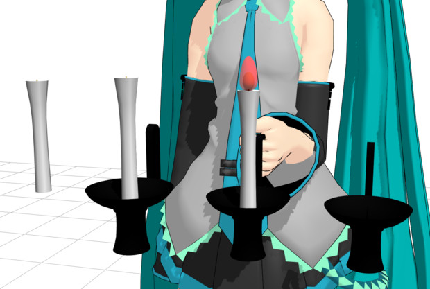 Mmdモデル配布 燭台 燭台を食台だと思ってた時期が僕にもありました Hbk ペパクラp さんのイラスト ニコニコ静画 イラスト