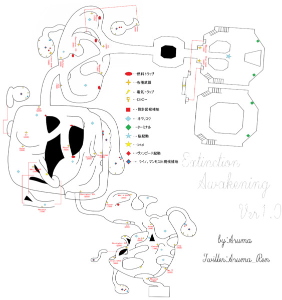 Extinction -Awakening- 見取図