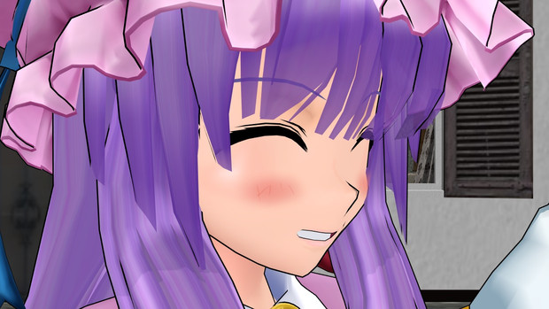 Mmd 無邪気な笑顔を見せるパチュリー Matsu さんのイラスト ニコニコ静画 イラスト