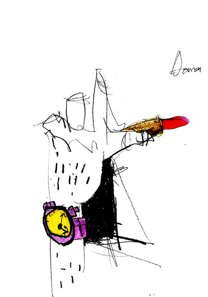 口紅とおじさんの手 あずまっちょ さんのイラスト ニコニコ静画 イラスト