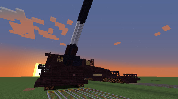 Minecraft 80cm列車砲 たこ さんのイラスト ニコニコ静画 イラスト