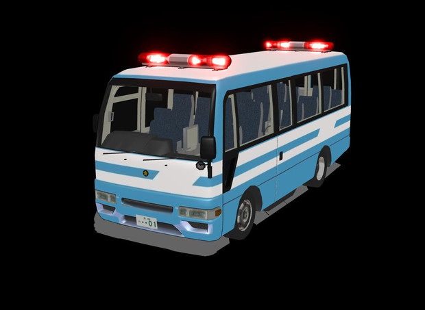 Mmd 中型輸送車 警察 作成中 1 地吹雪 さんのイラスト ニコニコ静画 イラスト