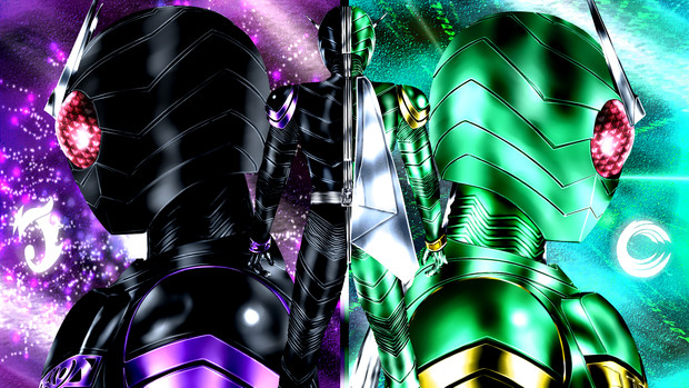 二人で一人の仮面ライダー まず真 旧 Kuzurx さんのイラスト ニコニコ静画 イラスト