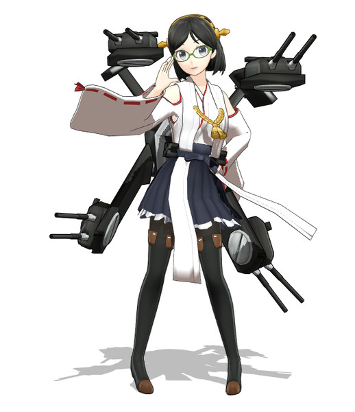 【MMD艦これ】金剛型４番艦 戦艦霧島【配布】