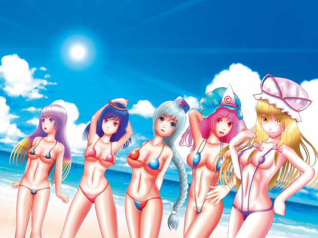 Five Woman's On The Beach
