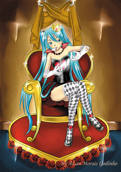 ハートのミク女王 Darkhirkey さんのイラスト ニコニコ静画 イラスト