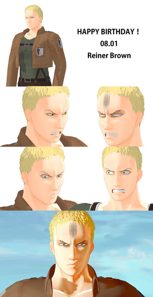 進撃のmmd ライナー ブラウン配布します 二月 さんのイラスト ニコニコ静画 イラスト