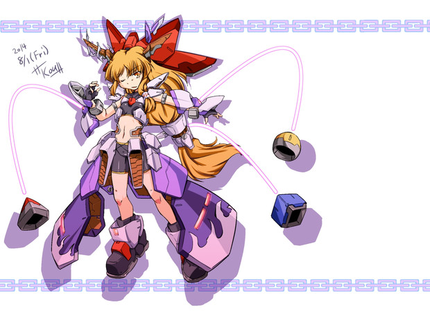 東方メカ少女化その１ 伊吹萃香 Kou さんのイラスト ニコニコ静画 イラスト