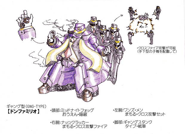 ギャング型メダロット ドンファミリオ Caofm さんのイラスト ニコニコ静画 イラスト