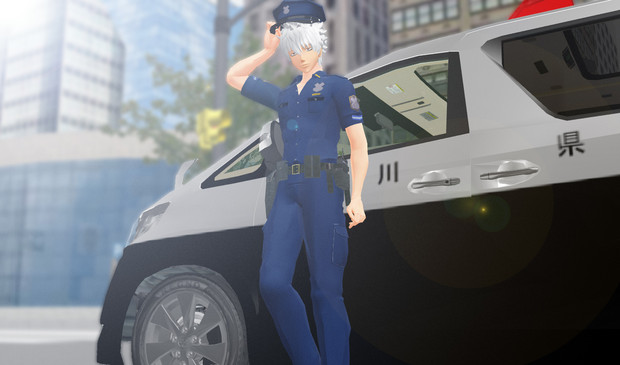 【MMD銀魂】 俺は警察中尉銀時だ。