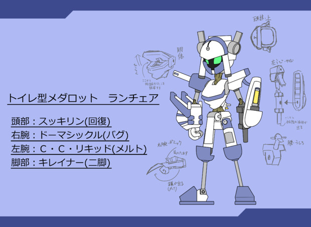 トイレ型メダロット こうちゃん やっほい さんのイラスト ニコニコ静画 イラスト