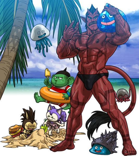 常夏と海とマイキャラのオーガちゃん ガレオリア さんのイラスト ニコニコ静画 イラスト