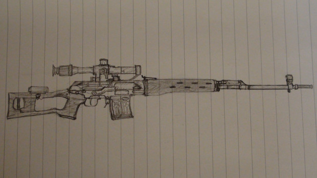 ドラグノフ狙撃銃 落書き Sig550 さんのイラスト ニコニコ静画 イラスト