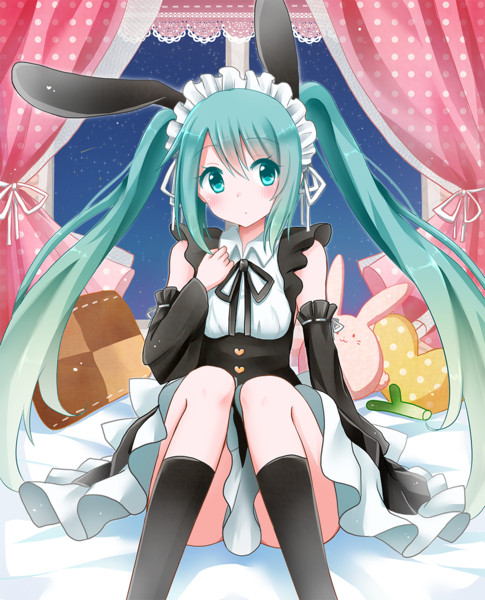 うさみみメイドミク すのみ さんのイラスト ニコニコ静画 イラスト