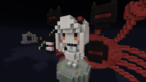 Minecraft 北方棲姫ちゃんっぽい何か ドットアート 怪盗かにぱんだー さんのイラスト ニコニコ静画 イラスト