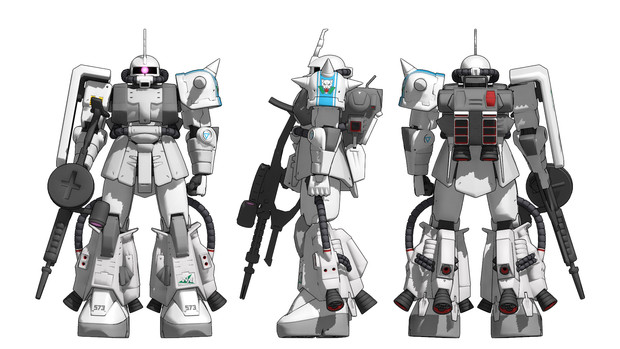 Ms 06r 1a シン マツナガ大尉機 Ver 1 01 Zakoneko ガンダム系 さんのイラスト ニコニコ静画 イラスト