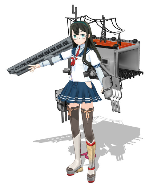Mmd艦これ 大淀 軽巡洋艦仕様になりました 配布 碧彩おもち さんのイラスト ニコニコ静画 イラスト