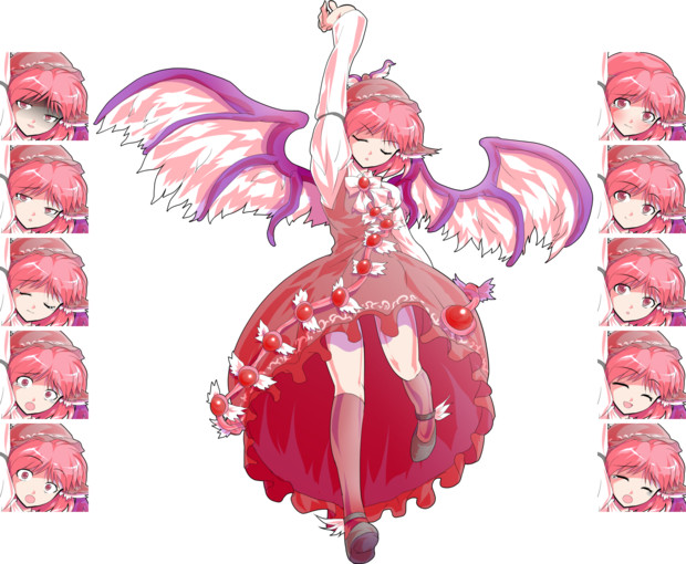 バトルっぽいみすちー立ち絵 表情差分 はるか さんのイラスト ニコニコ静画 イラスト