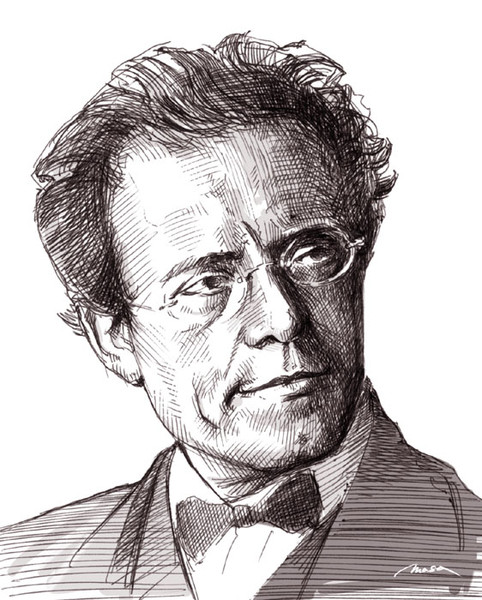 グスタフ・マーラー似顔絵 / Masa さんのイラスト ニコニコ静画 (イラスト)