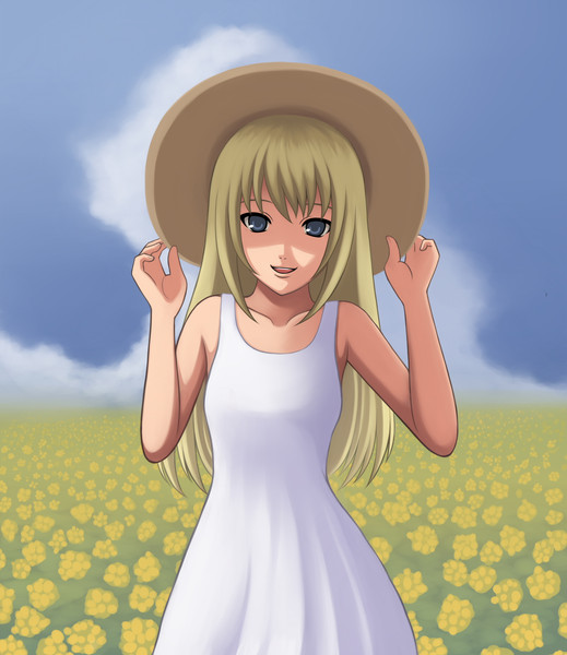 大きな帽子と金髪少女 です ʅ ਊ ʃ さんのイラスト ニコニコ静画 イラスト