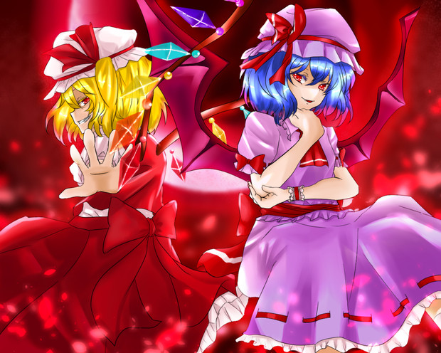 レミリア スカーレット フランドール スカーレット Merlin さんのイラスト ニコニコ静画 イラスト