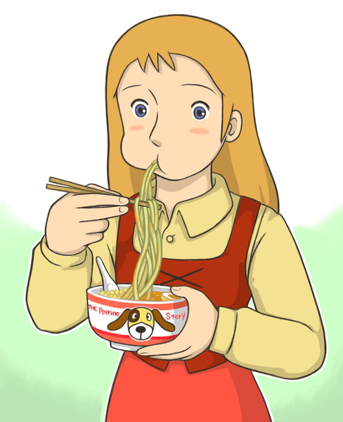 味噌ラーメンを食べるペリーヌ パンダボアヌ ａ０１ さんのイラスト ニコニコ静画 イラスト