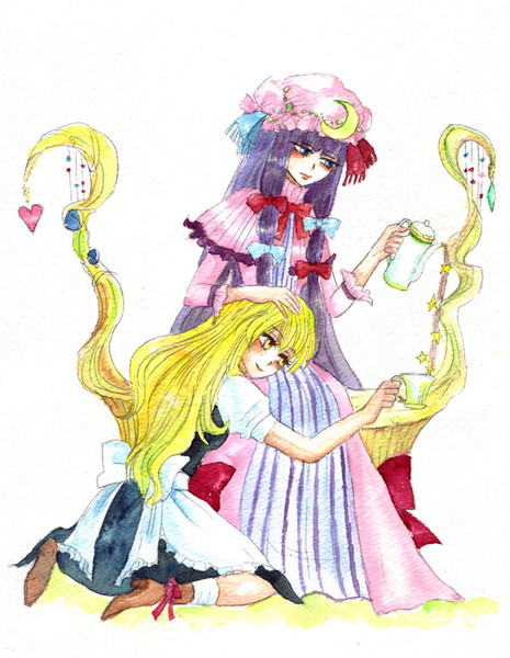 パチュリー まりさ ニコニコ静画 イラスト