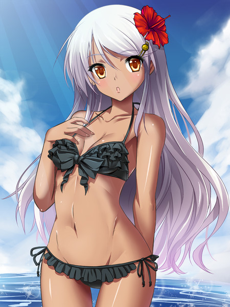 B乳系美乳褐色黒ビキニっ娘 不二乃 さんのイラスト ニコニコ静画 イラスト