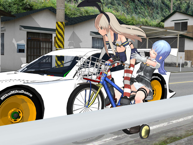 わたしには誰も追いつけないよ 二人乗り補助輪付自転車 Vs Hsv Gt スマ さんのイラスト ニコニコ静画 イラスト