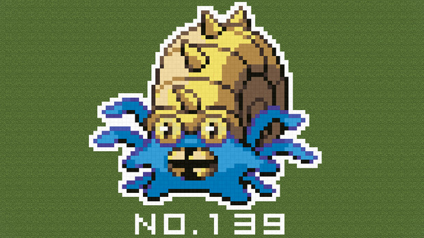 【マイクラ】ポケモン図鑑NO.139【ドット絵】